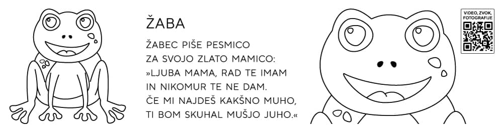 Pobarvanke živali žaba